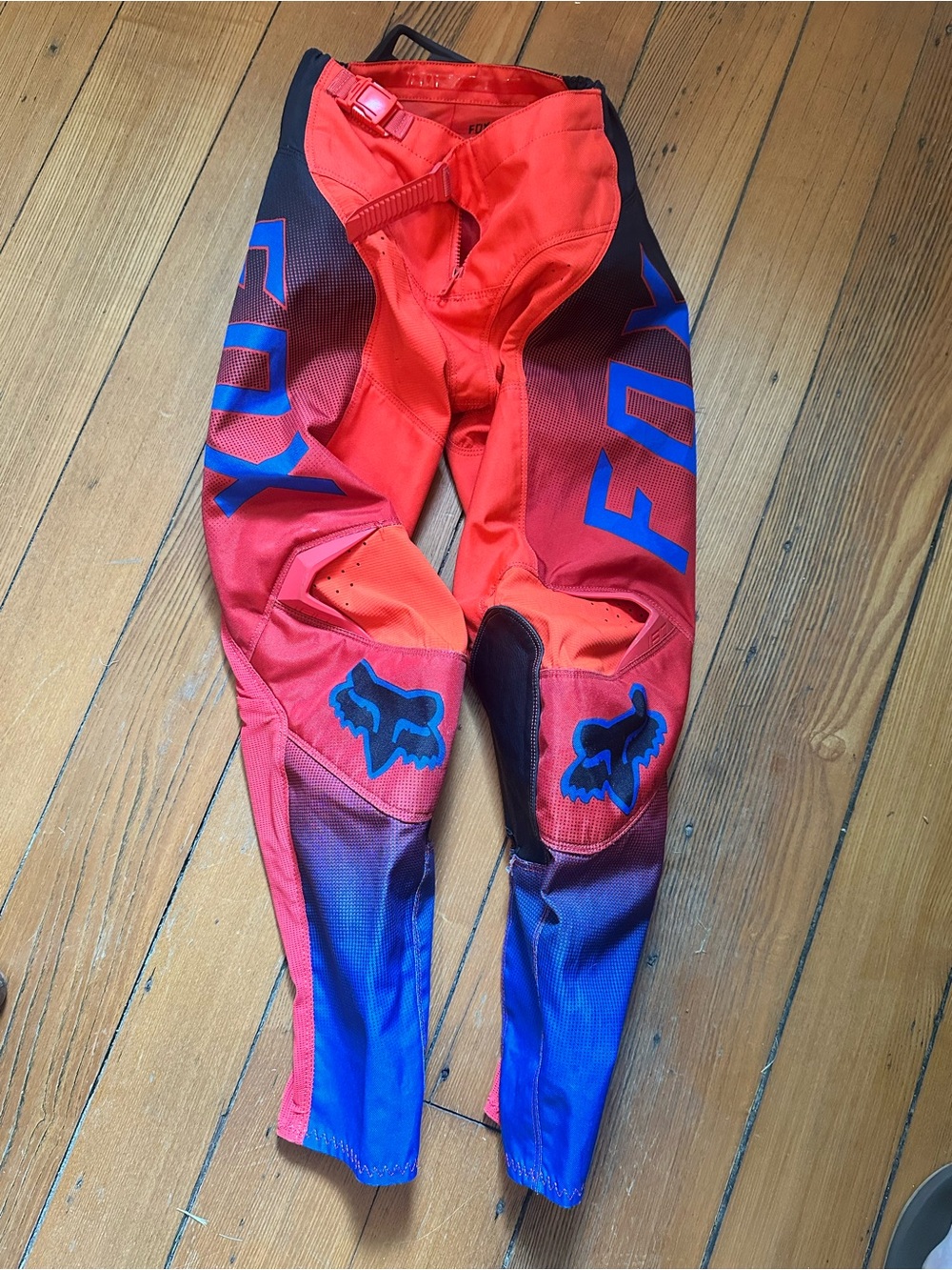 Fox 180 Kids Red and Blue Motocross Pants